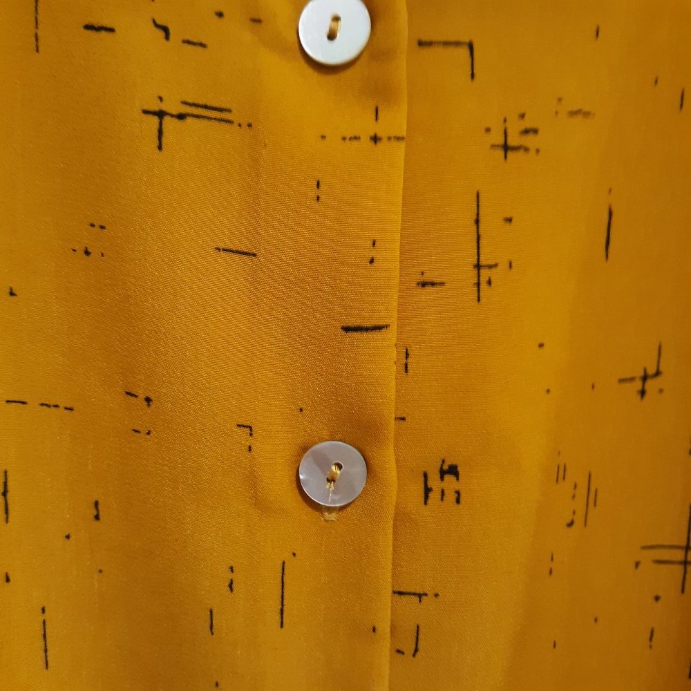 Apartment 9 Gold w Brown Highlights Dress Size XXL - Picture 5 of 6